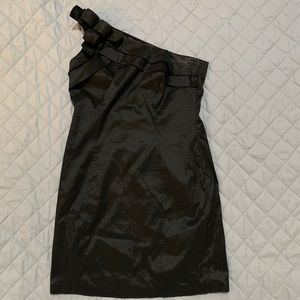 David’s Bridal one shoulder